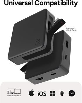 ZAGG 4-Port Hub USB-A data transfer up to 10 Gbps.