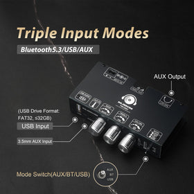 Zailen Audio TW100U TWS pairing enables wireless stereo expansion.
