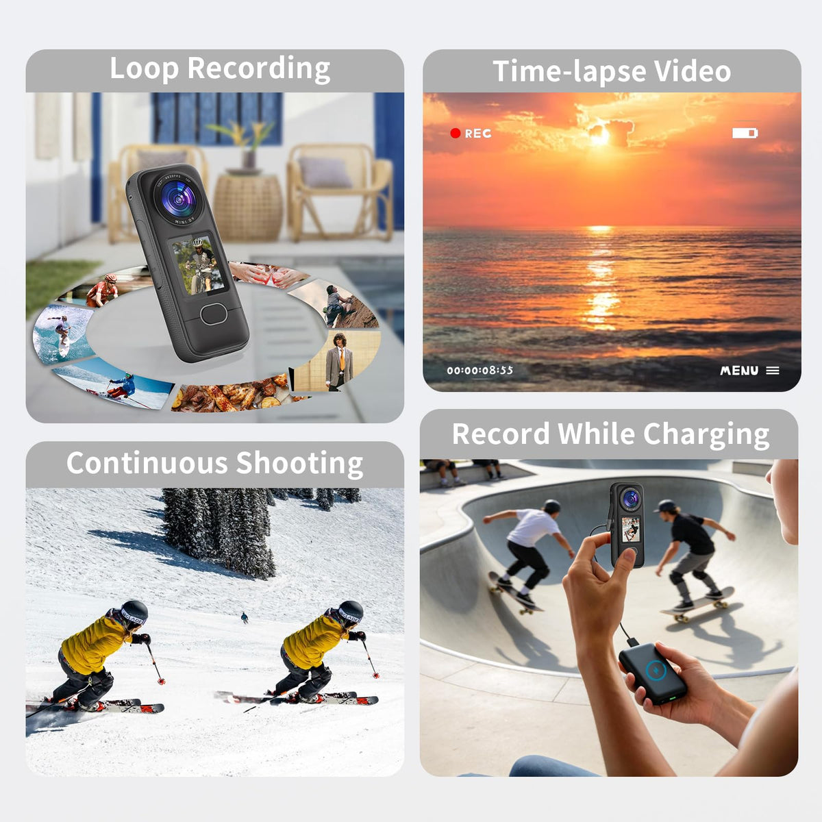Zakotu 1.4-inch HD touch screen delivers sharp visuals and easy control.