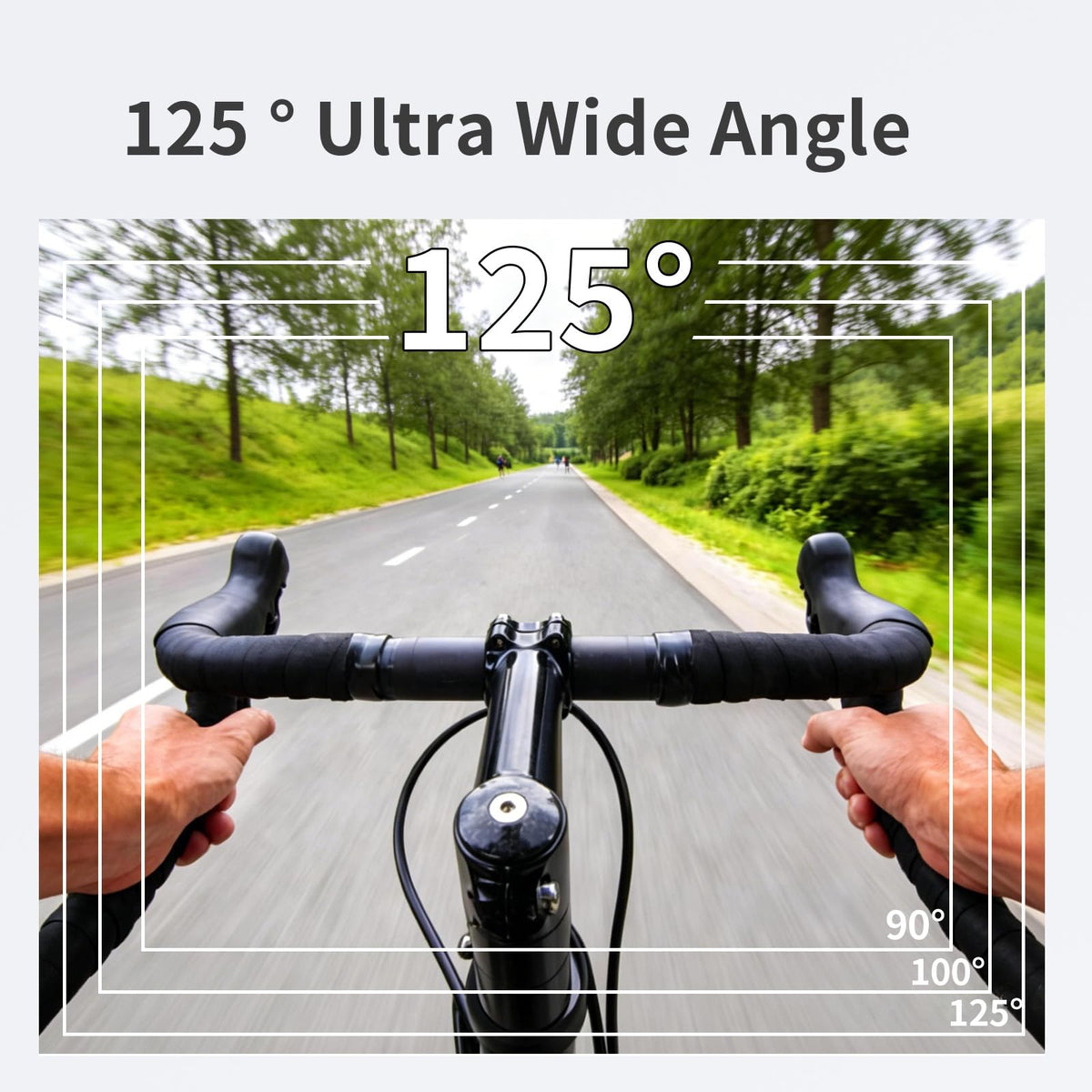 Zakotu 125-degree wide-angle lens captures expansive scenes with minimal distortion.