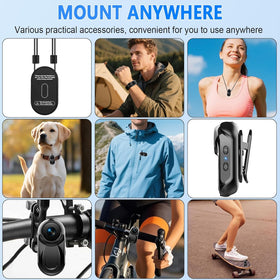 Zakotu wearable cam ideal for travel, biking, and pet monitoring.