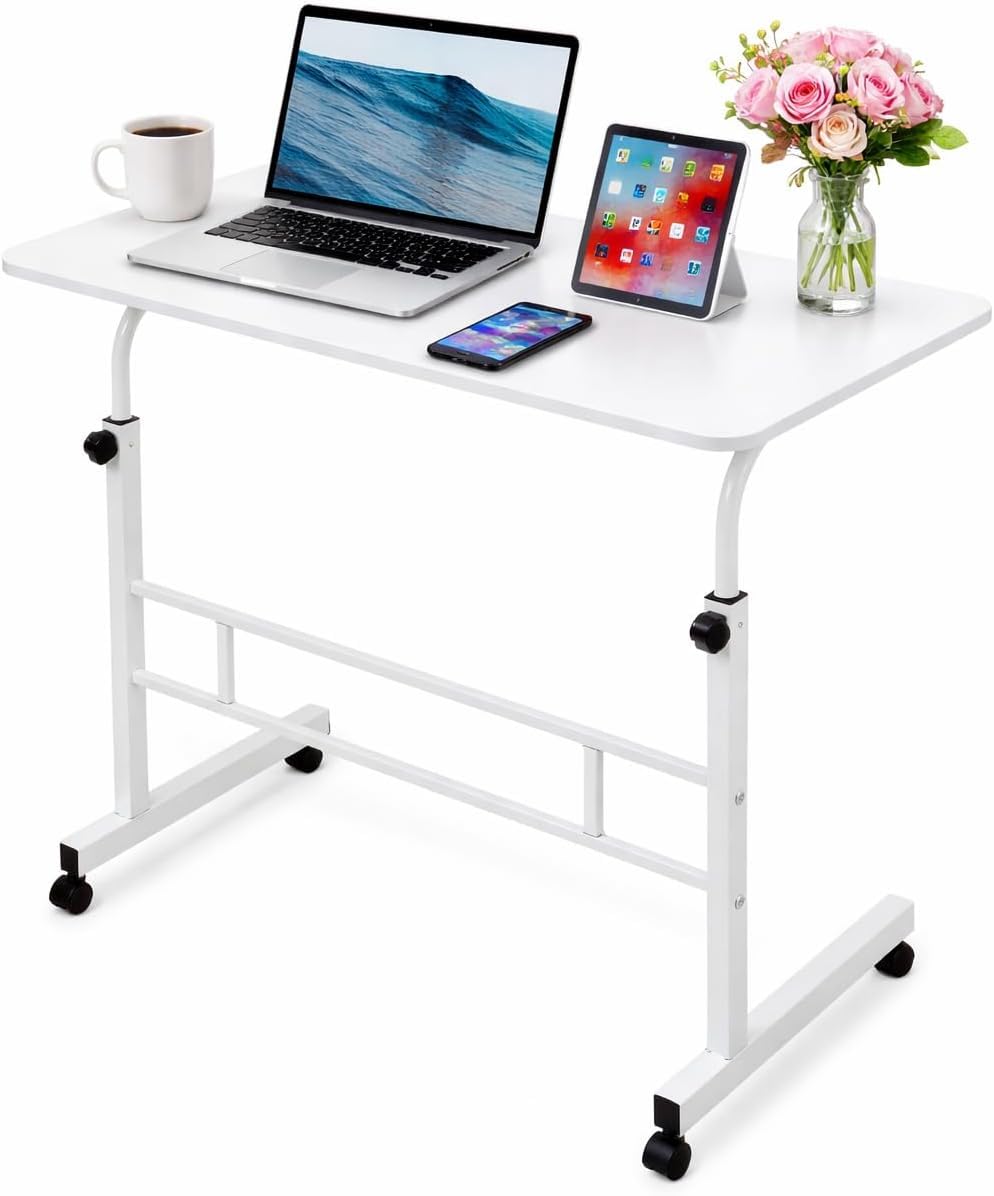 Zanbeel mobile standing desk with height adjustability on wheels for flexible work