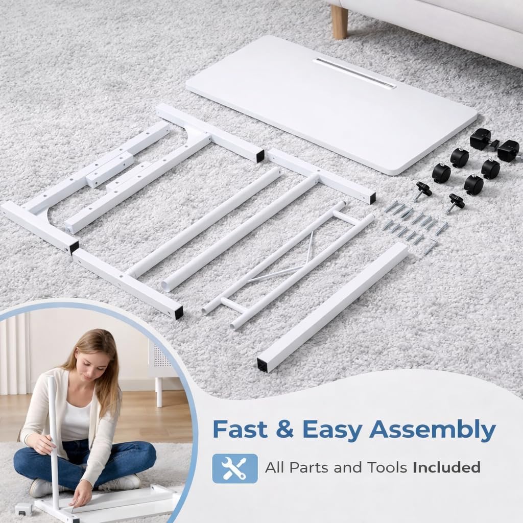 Rolling work table offers adaptable mobile workspace anywhere