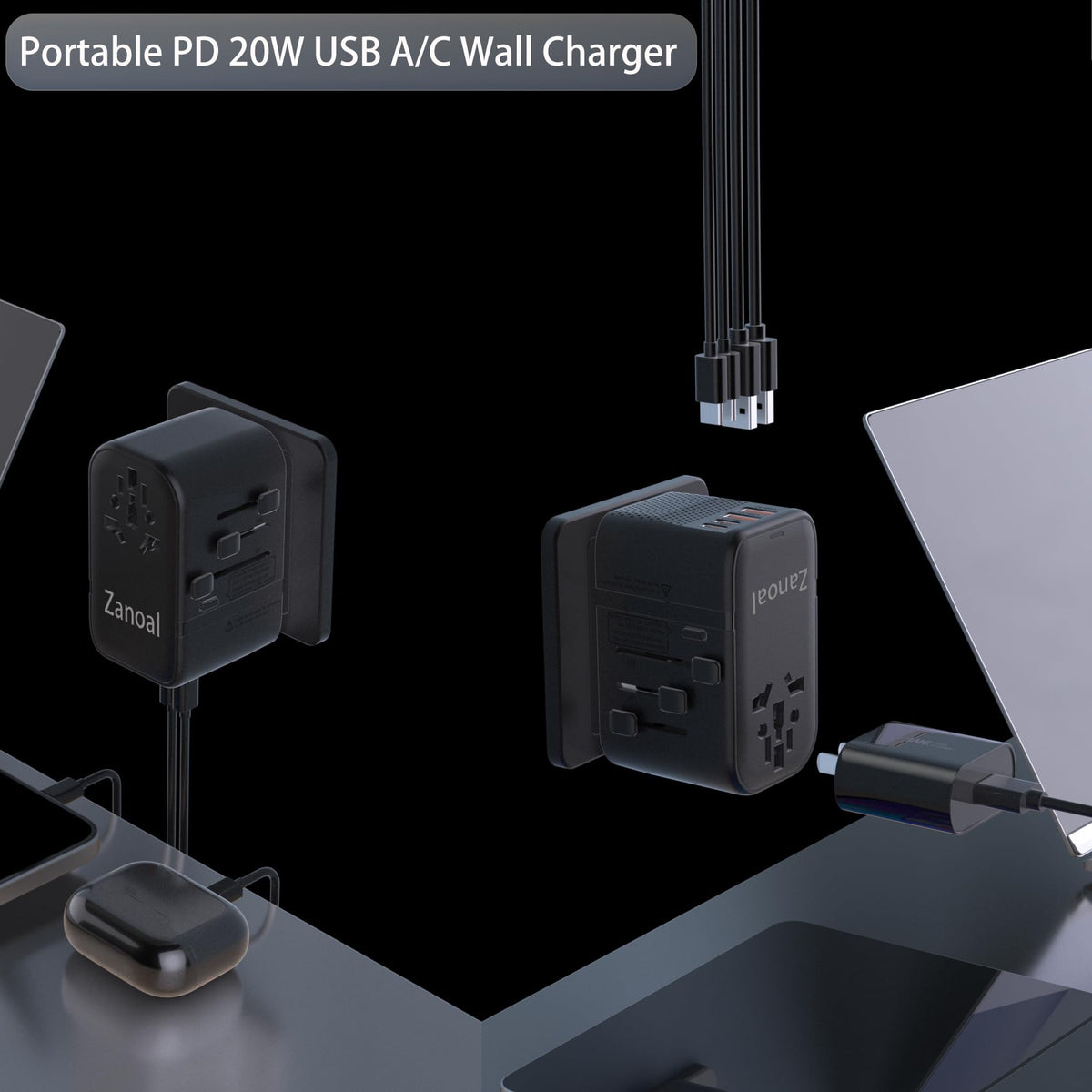 Zanoal packed in travel bag showing portability and space-saving advantage