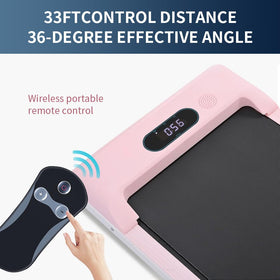Zapande remote-treadmill pairing process shows quick setup for Gymax compatibility.