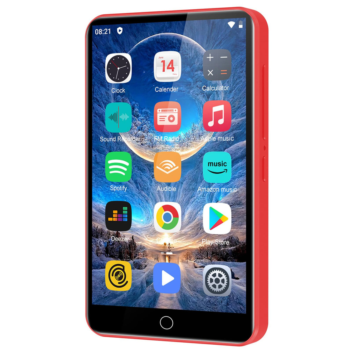 ZAQE 80GB MP3 player with Bluetooth and WiFi for on‑the‑go streaming