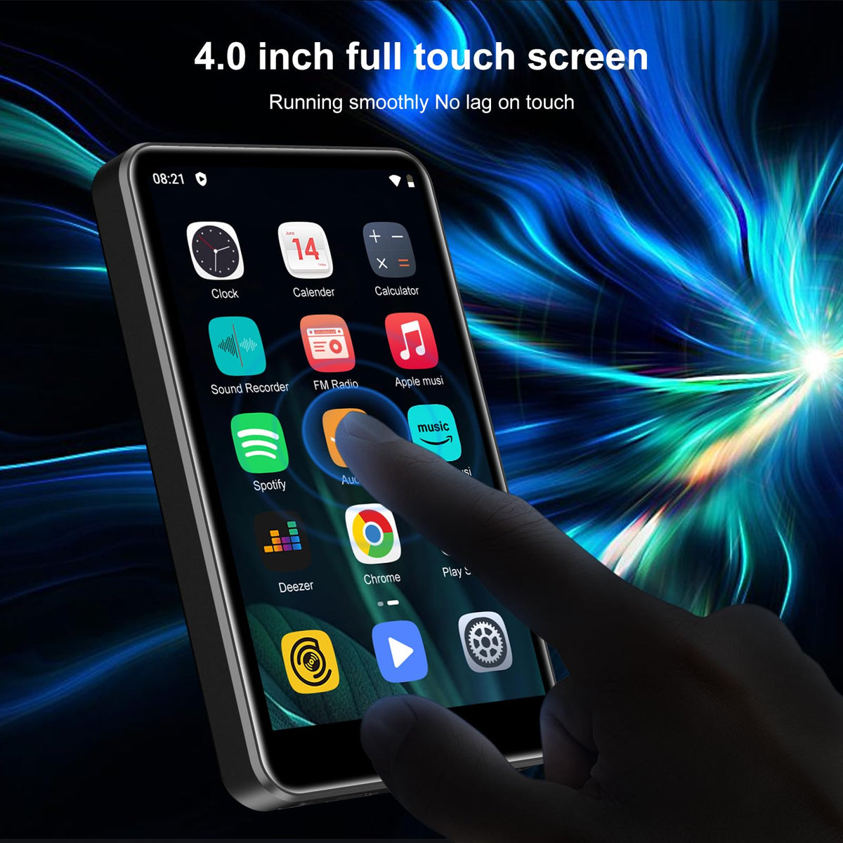 ZAQE FM radio screen demonstrating real-time tuning and station presets