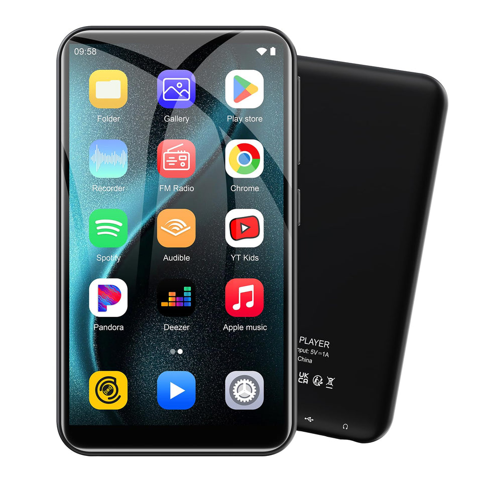 ZAQE mp3-player bluetooth-wifi visual highlighting seamless wireless streaming on the go