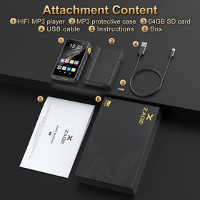ZAQE P30 file management with broad format support and transfers