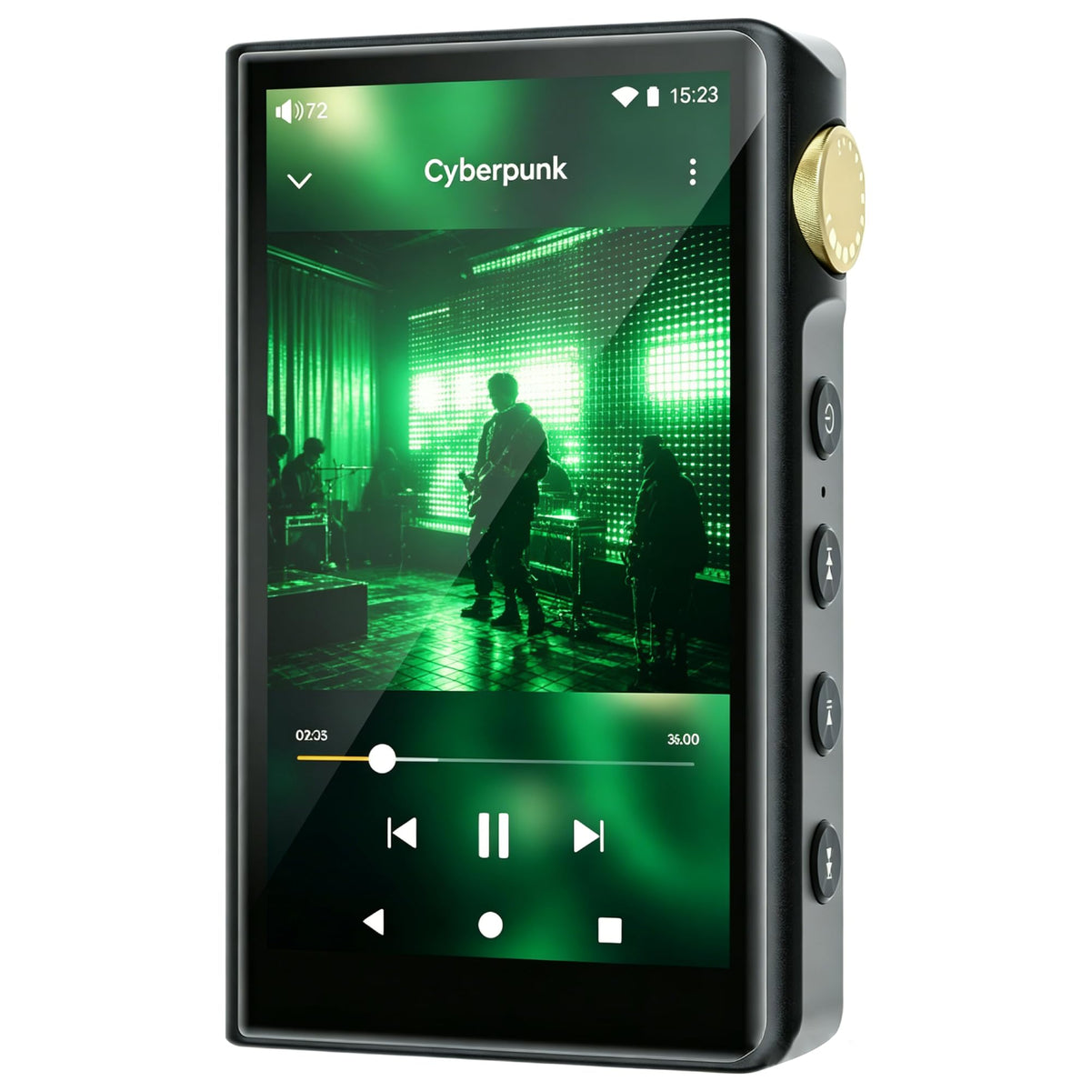 ZAQE P30 front view showing compact portable design for on-the-go listening