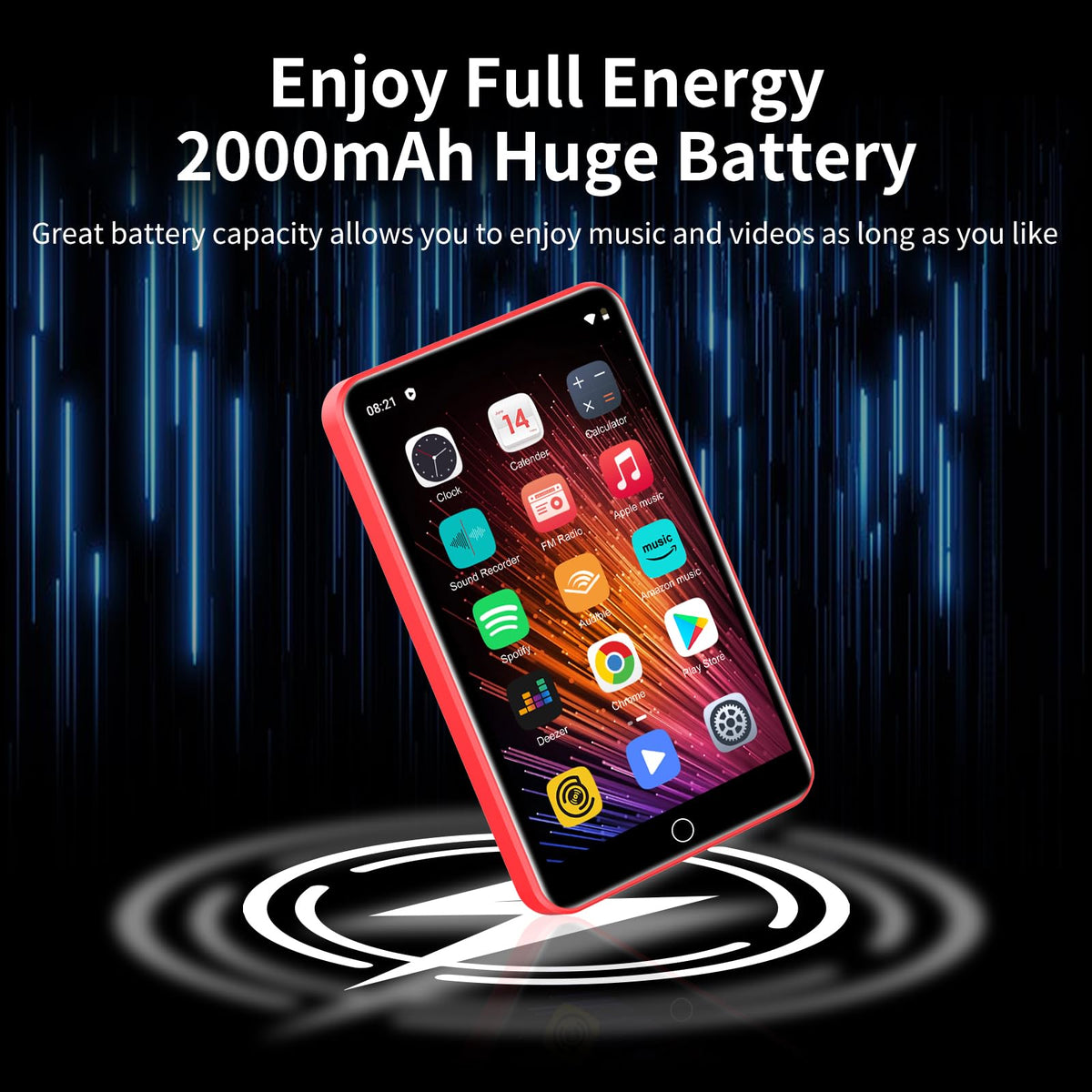 ZAQE storage expandable up to 1TB for music, videos, and more