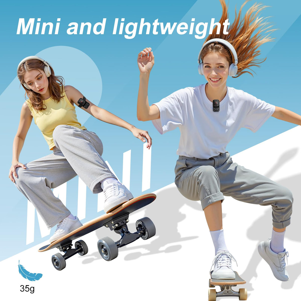 ZAQE X20 back clip attached to clothing for secure wear