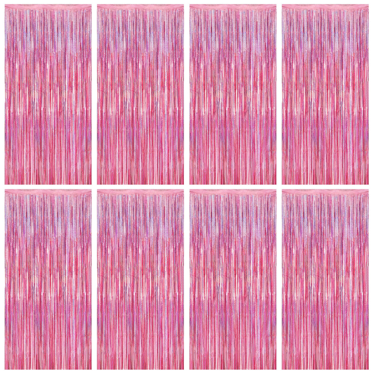 ZATAYE pink fringe backdrop for a sparkling photo booth at celebrations