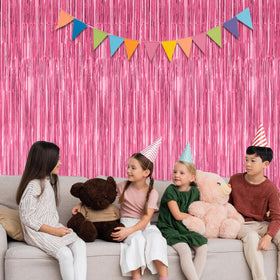 ZATAYE bachelorette party pink backdrop creates romantic ambiance