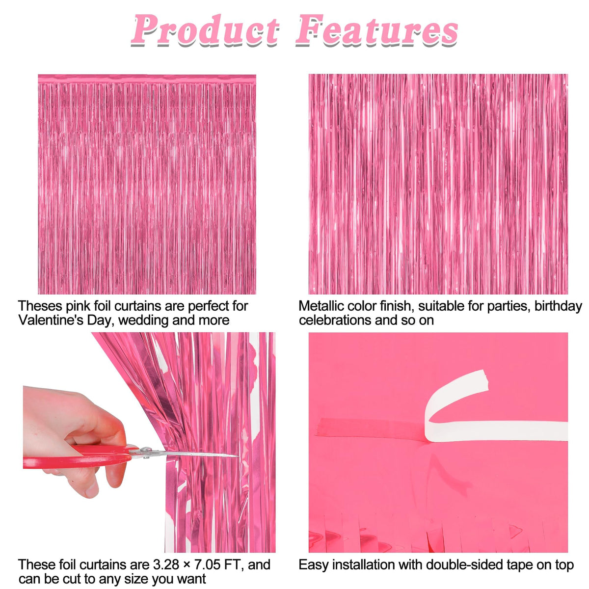 ZATAYE backdrop with self-adhesive top enables quick setup
