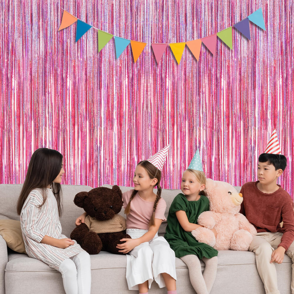 ZATAYE layered panels on full wall display, creates depth for photos