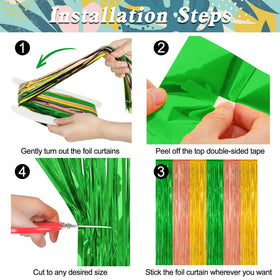 ZATAYE tassel panel used as photo booth backdrop creating instant party atmosphere