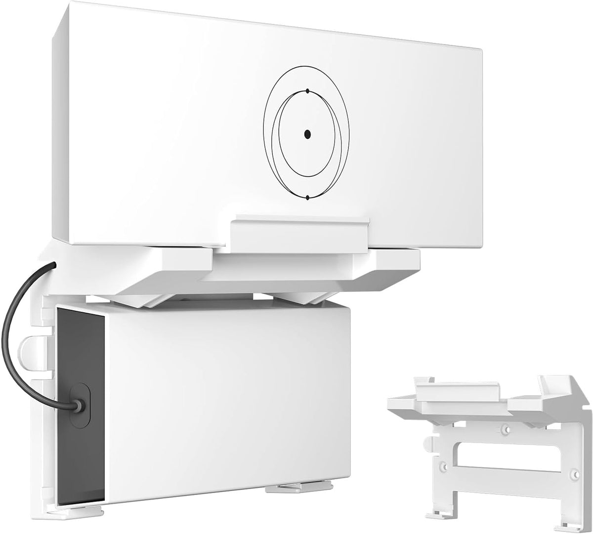Zatelitount Starlink Gen3 cable management reduces desk clutter and tangling.