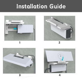 Zatelitount Starlink Gen3 mesh router on a desk saves space and improves access.