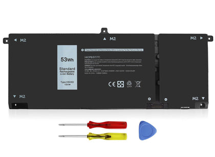 ZAYAUPVL front view of H5CKD 53Wh battery showing connectors and fit benefit
