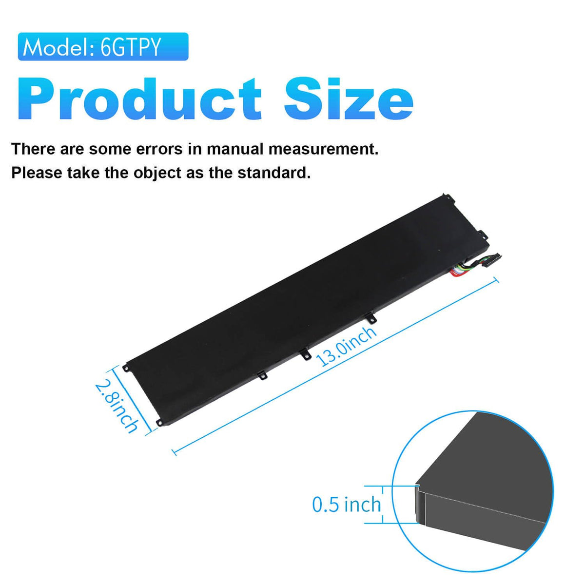 ZAYAUPVL 97Wh battery for Dell XPS 7590 sustains work sessions away from outlets