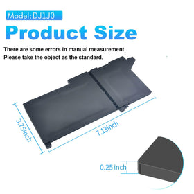 Dell Latitude 7290 replacement battery with compact 3-cell pack