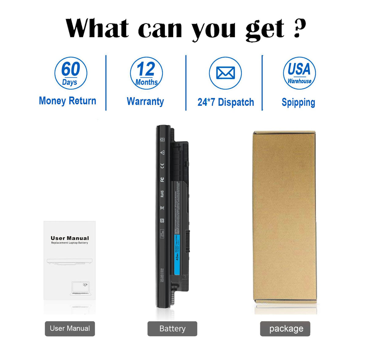 ZAYAUPVL Vostro 2421 battery XCMRD compatible and ready