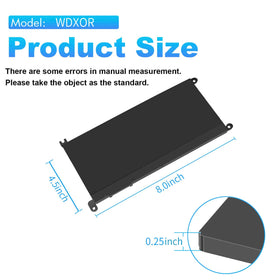 ZAYAUPVL WDX0R 42Wh battery module for Dell laptops