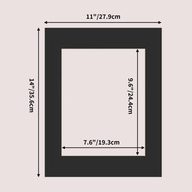 ZBEIVAN mat bevel edge shows clean white core for crisp presentation.