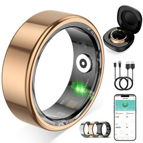 ZBNMY front packaging showing ring and free charging case, highlighting convenience