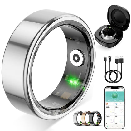 ZBNMY ring front view silver showing sleek finish and comfortable fit