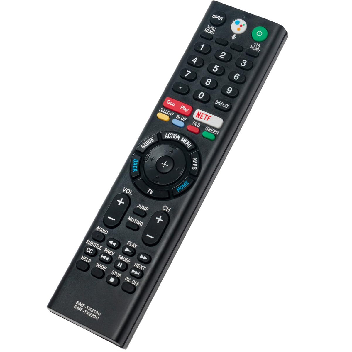 ZdalaMit RMF-TX220U closeup of the voice button enabling quick searches