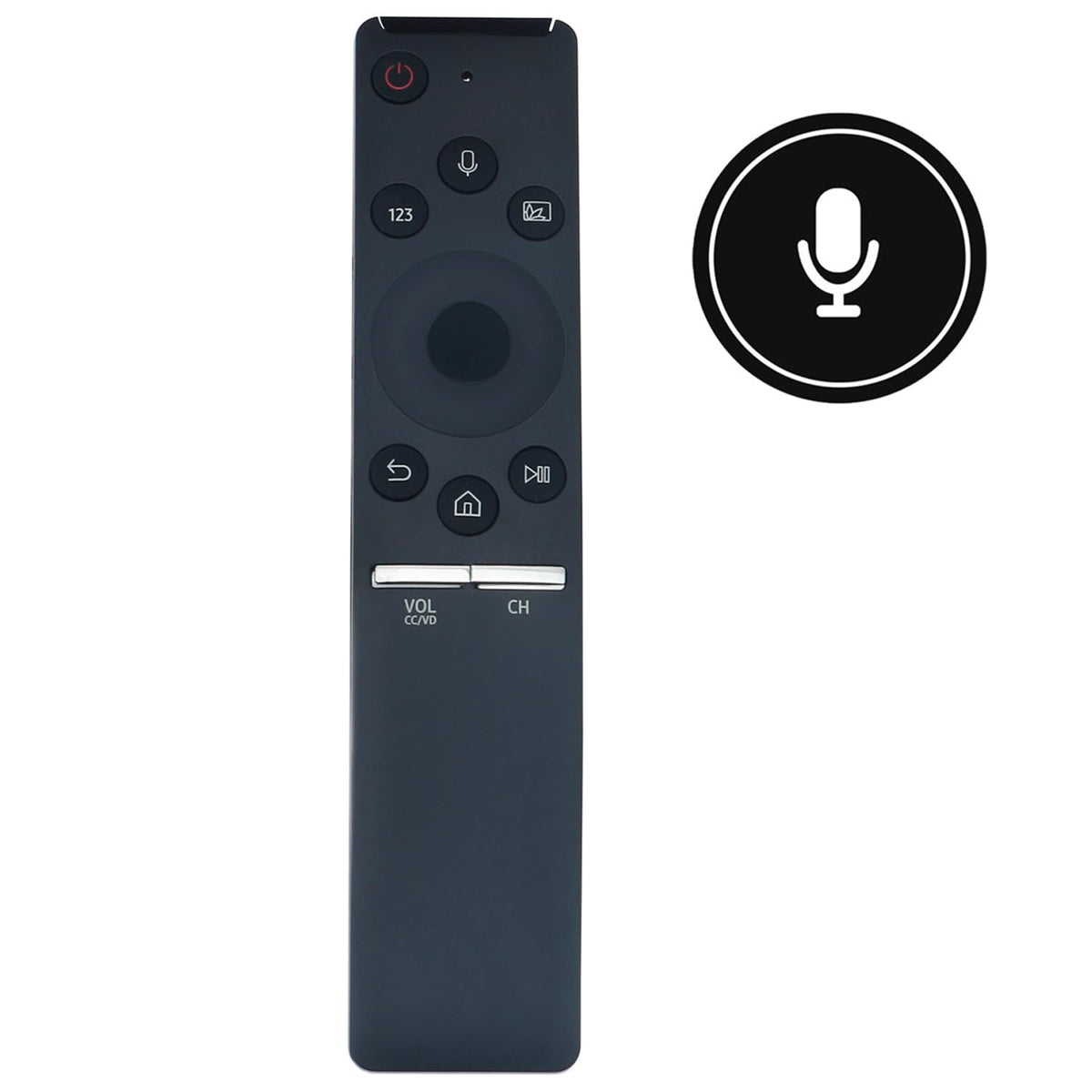 Pairing steps for easy setup with Samsung TVs using the BN59-01298H remote.