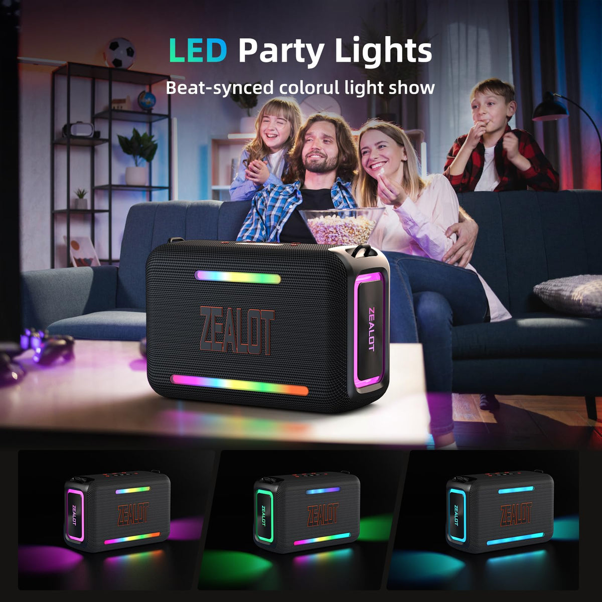 ZEALOT speaker with long battery life promising up to 40 hours playback.