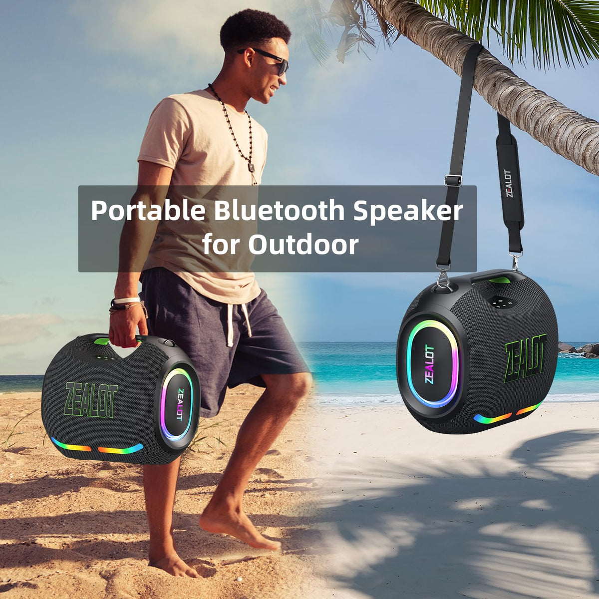 ZEALOT dual pairing feature shown for stereo sound