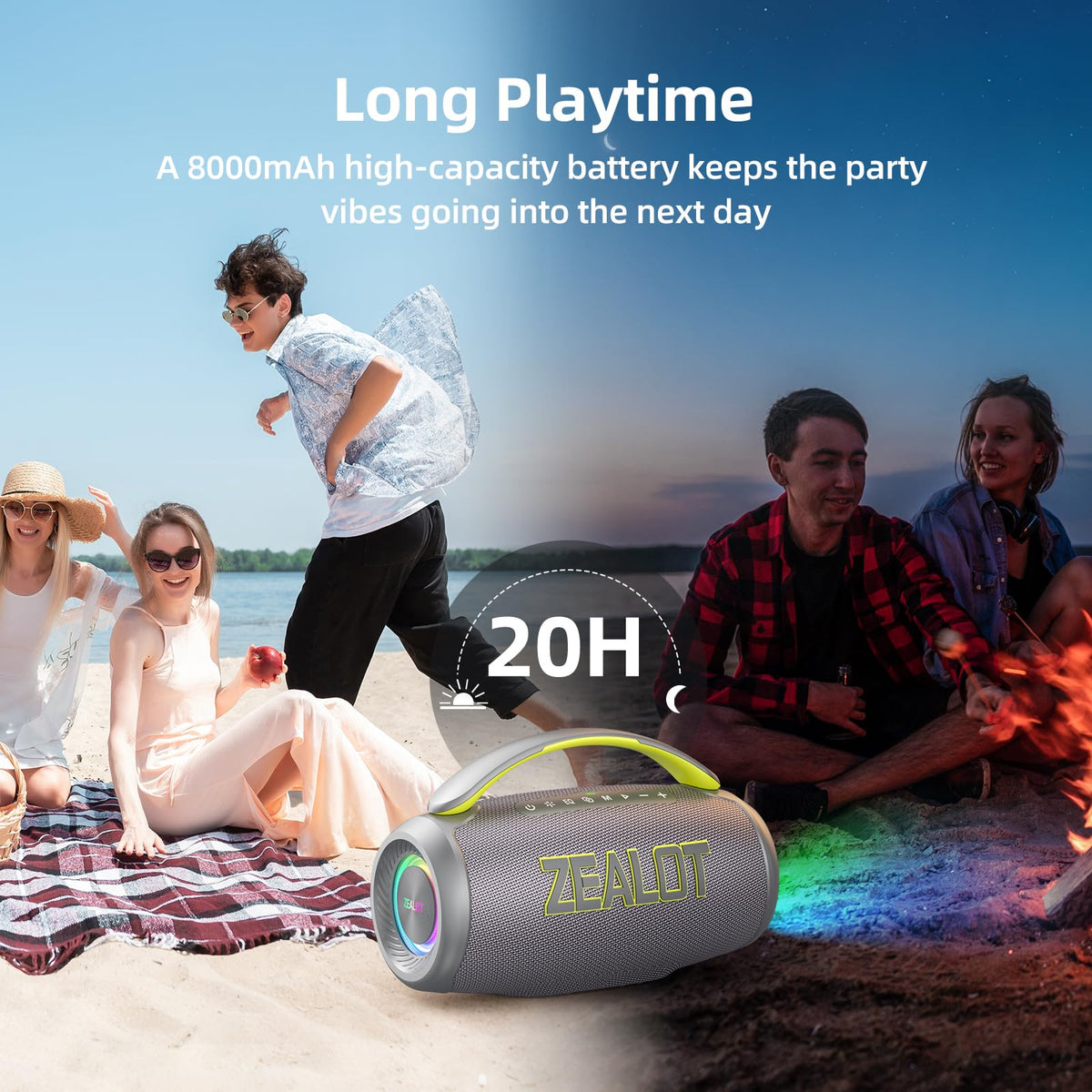 ZEALOT P12 Bluetooth 5.3 delivers fast, stable wireless streaming.