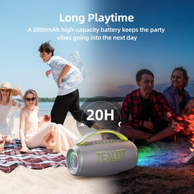ZEALOT P12 Bluetooth 5.3 delivers fast, stable wireless streaming.