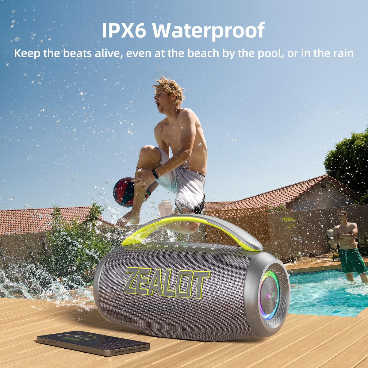 ZEALOT P12 handle portable design enables easy carrying on trips.