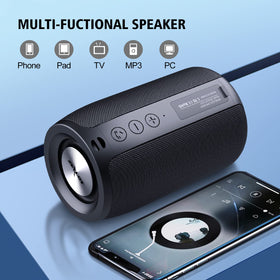 Zealot S32 portable speaker battery indicator illustrating long playtime