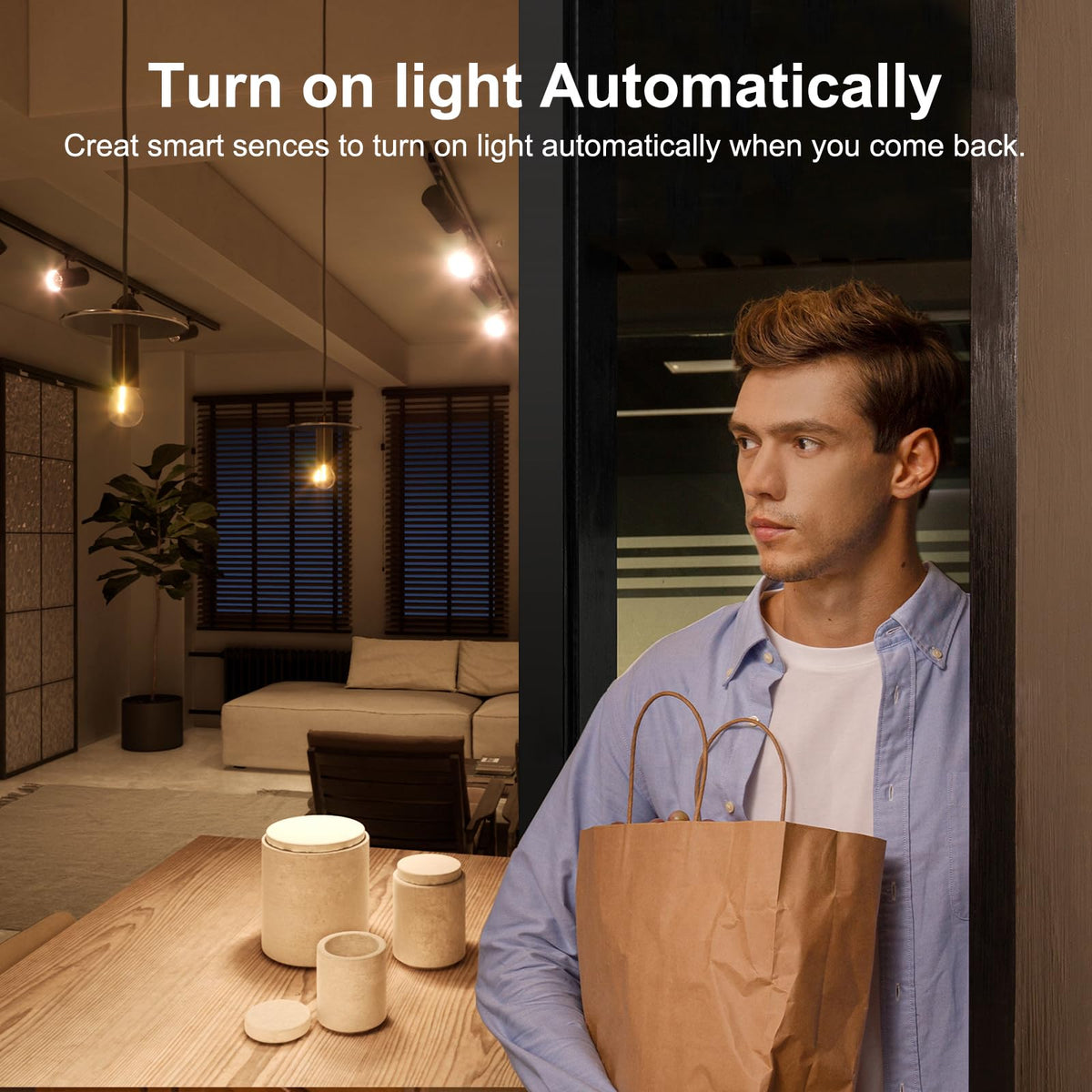 Zecamin motion sensor smart light control activates lighting when motion is detected.