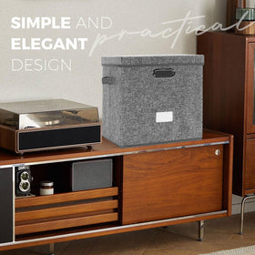 ZEDKEHO crate in a record room highlighting organized display