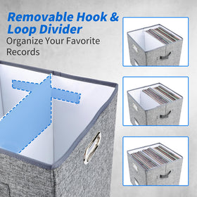 ZEDKEHO open box with vinyl records inside, easy browsing benefit