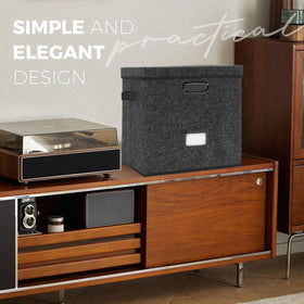 ZEDKEHO expanded storage size supports a growing vinyl collection