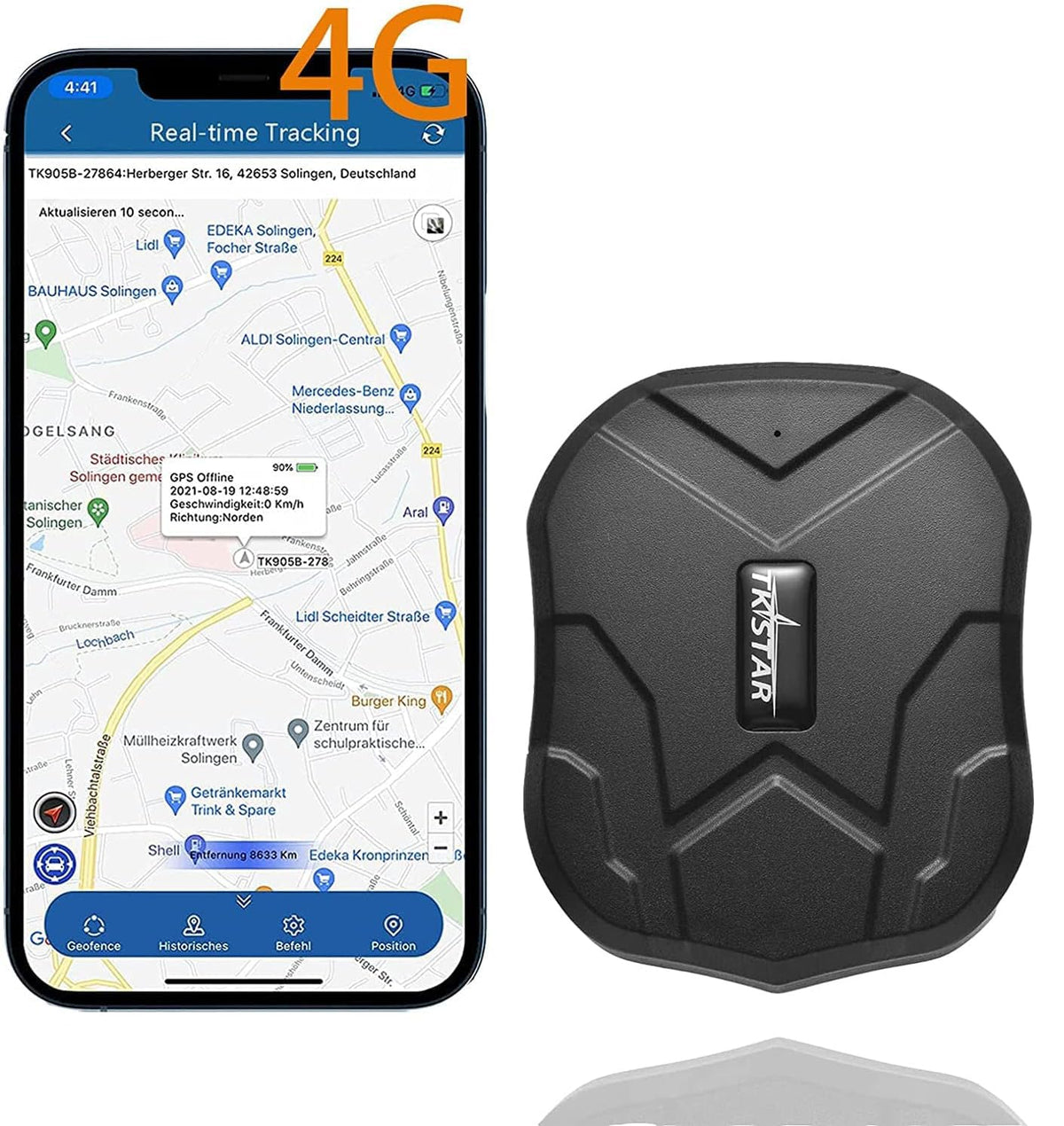 Zeerkeer TKSTAR 4G Tracker enables real-time tracking for precise fleet visibility.