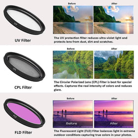 Zeetech tripod provides stable support for sharp landscapes and portraits.