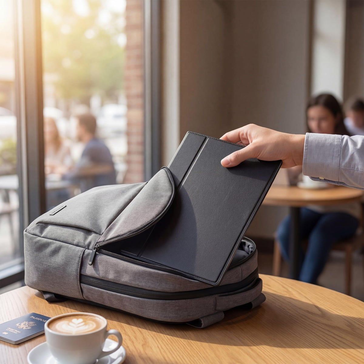 ZefcS in travel bag showing protected transport and on-the-go use