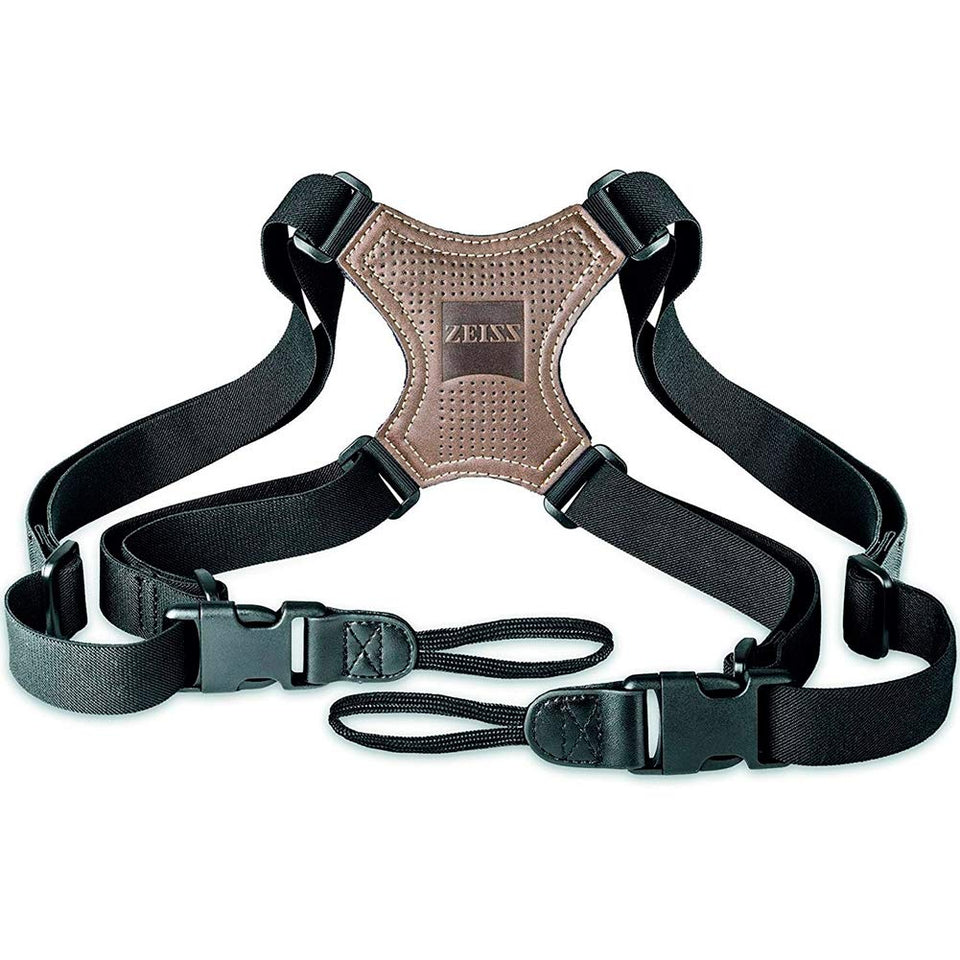 ZEISS binocular comfort carrying strap keeps your binoculars steady and comfortable during quick movements.