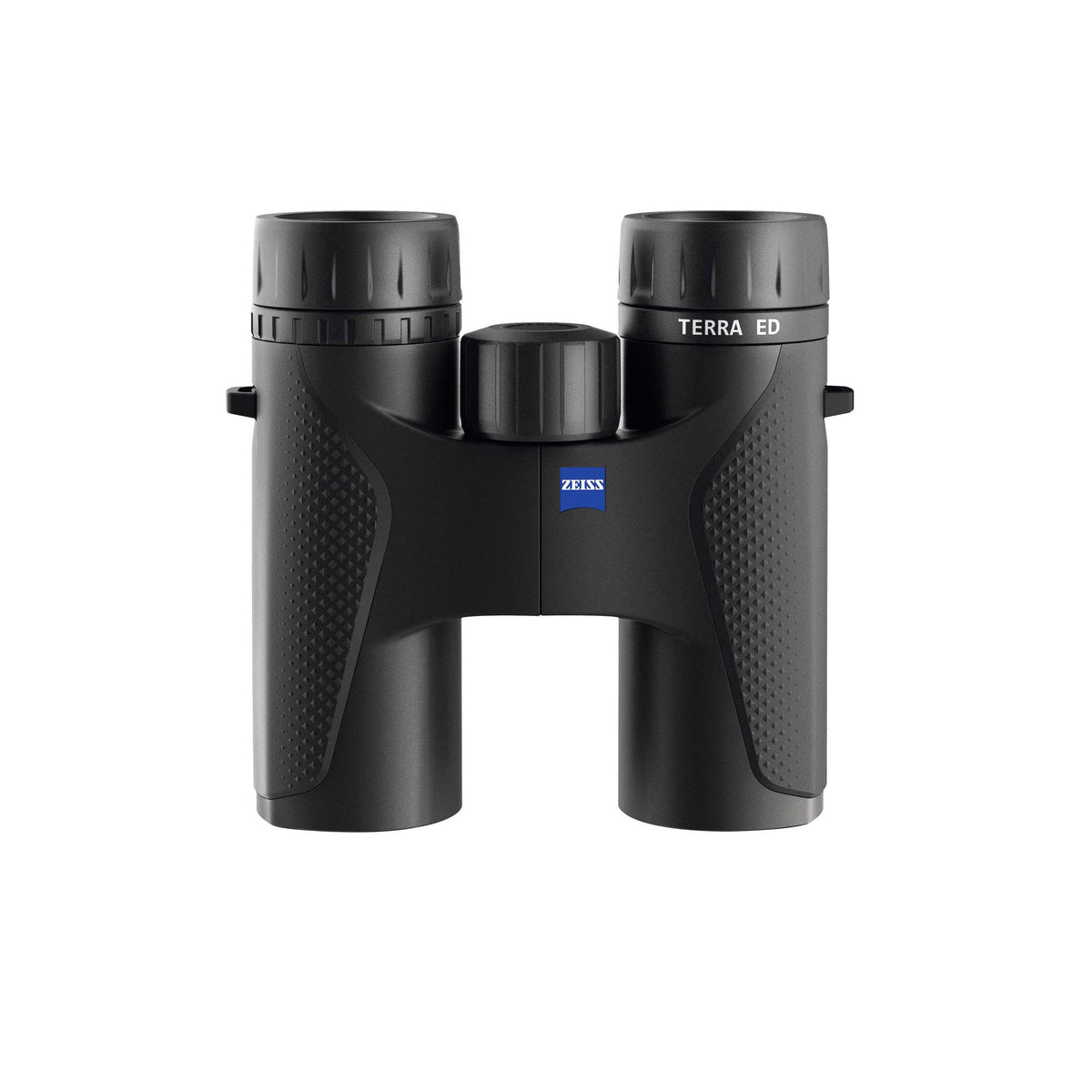ZEISS Terra ED 10x32 binoculars front view highlighting lightweight travel-ready design