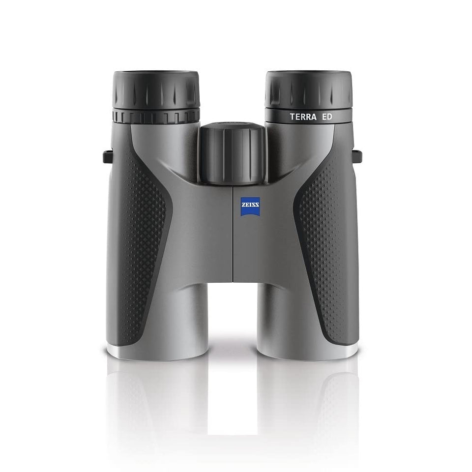 ZEISS Terra ED binoculars 8x42 waterproof for clear birdwatching in wet weather.