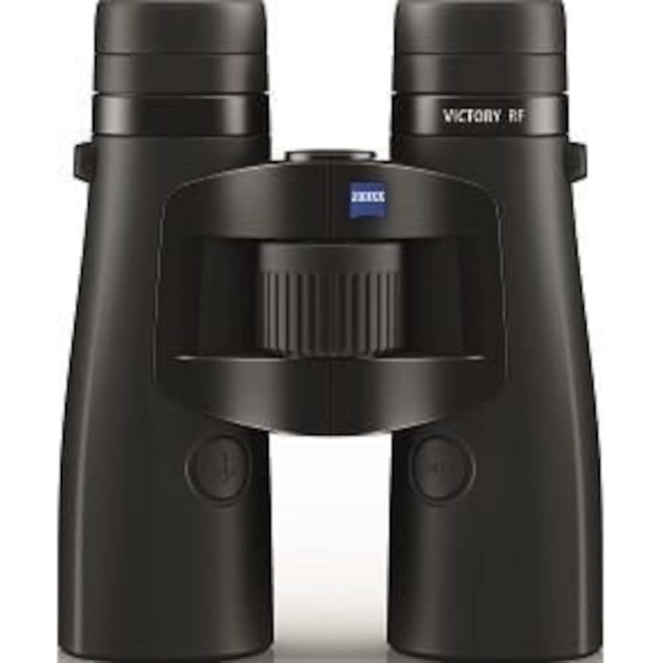 ZEISS Victory RF rangefinder binoculars display range readout for long-range hunts in any weather.